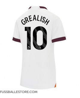 Günstige Manchester City Jack Grealish #10 Auswärtstrikot Damen 2023-24 Kurzarm